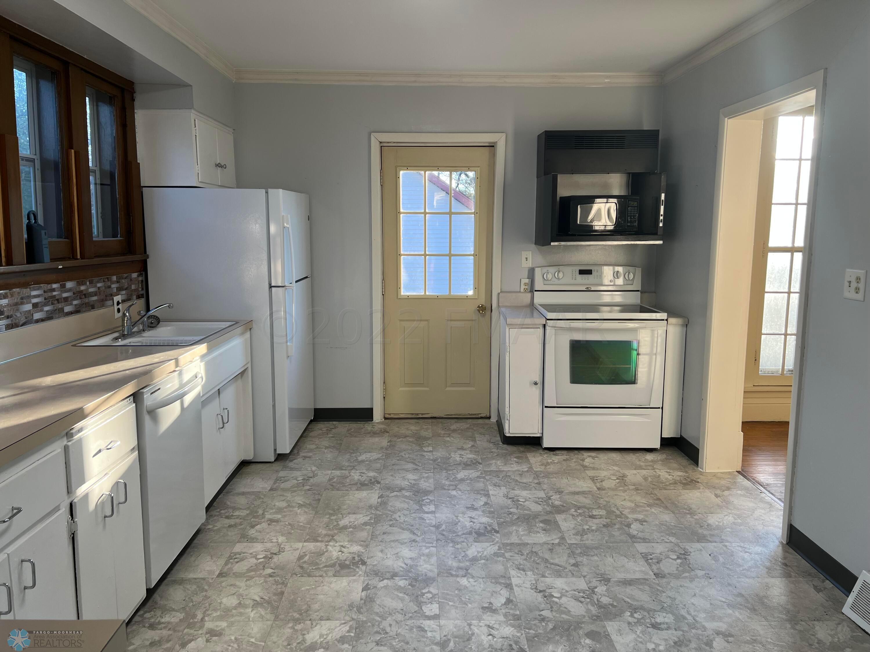 Kitchen to back door