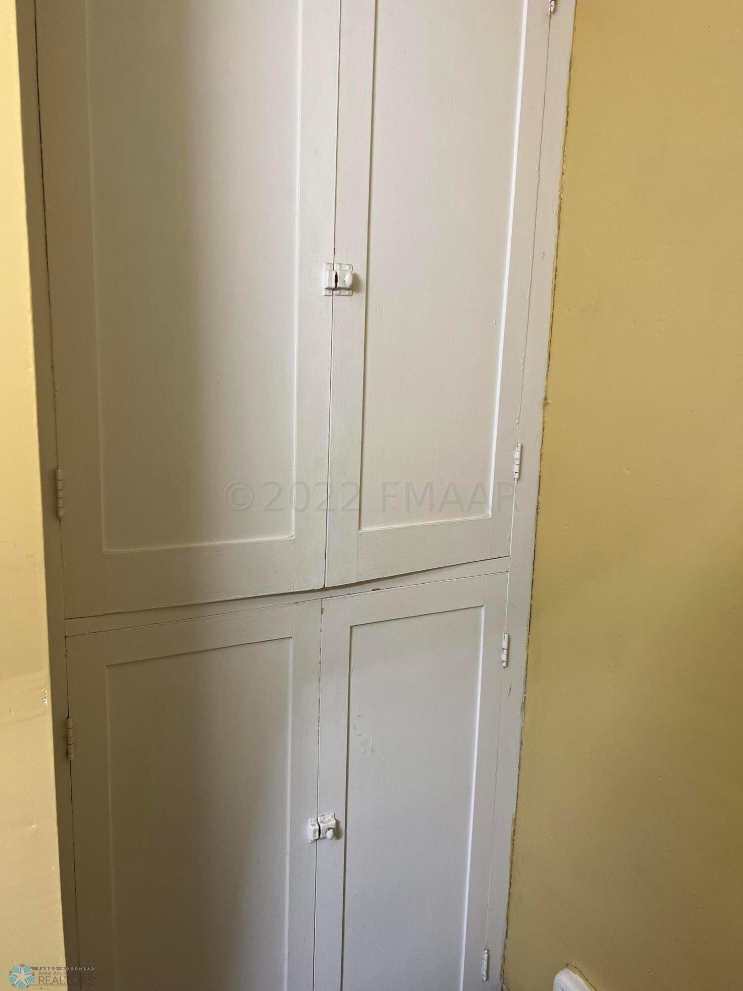 Linen closet in upstairs bath