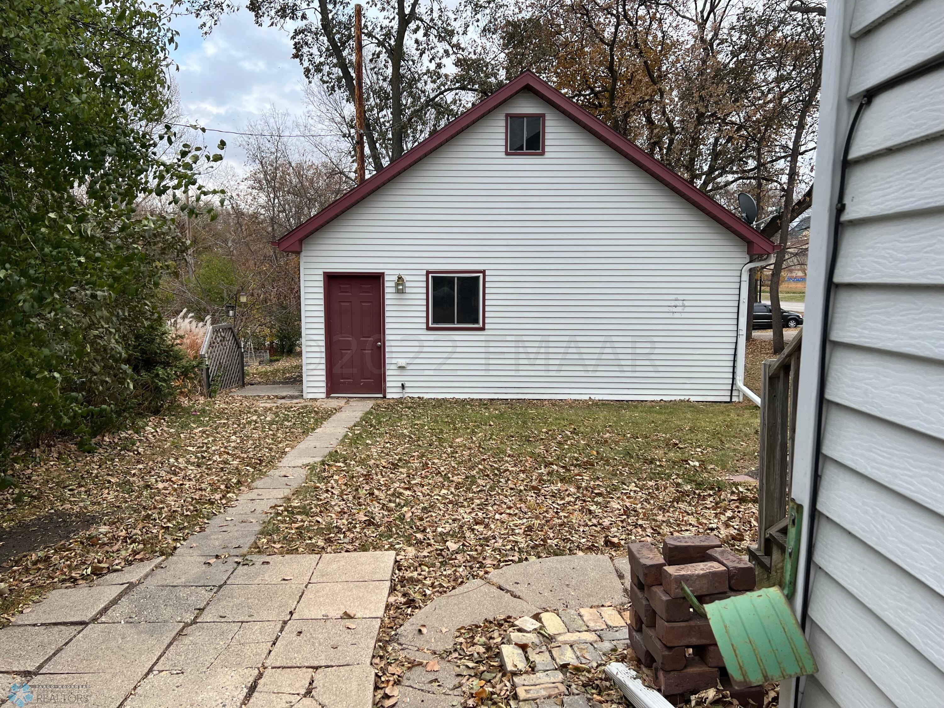 back of garage
