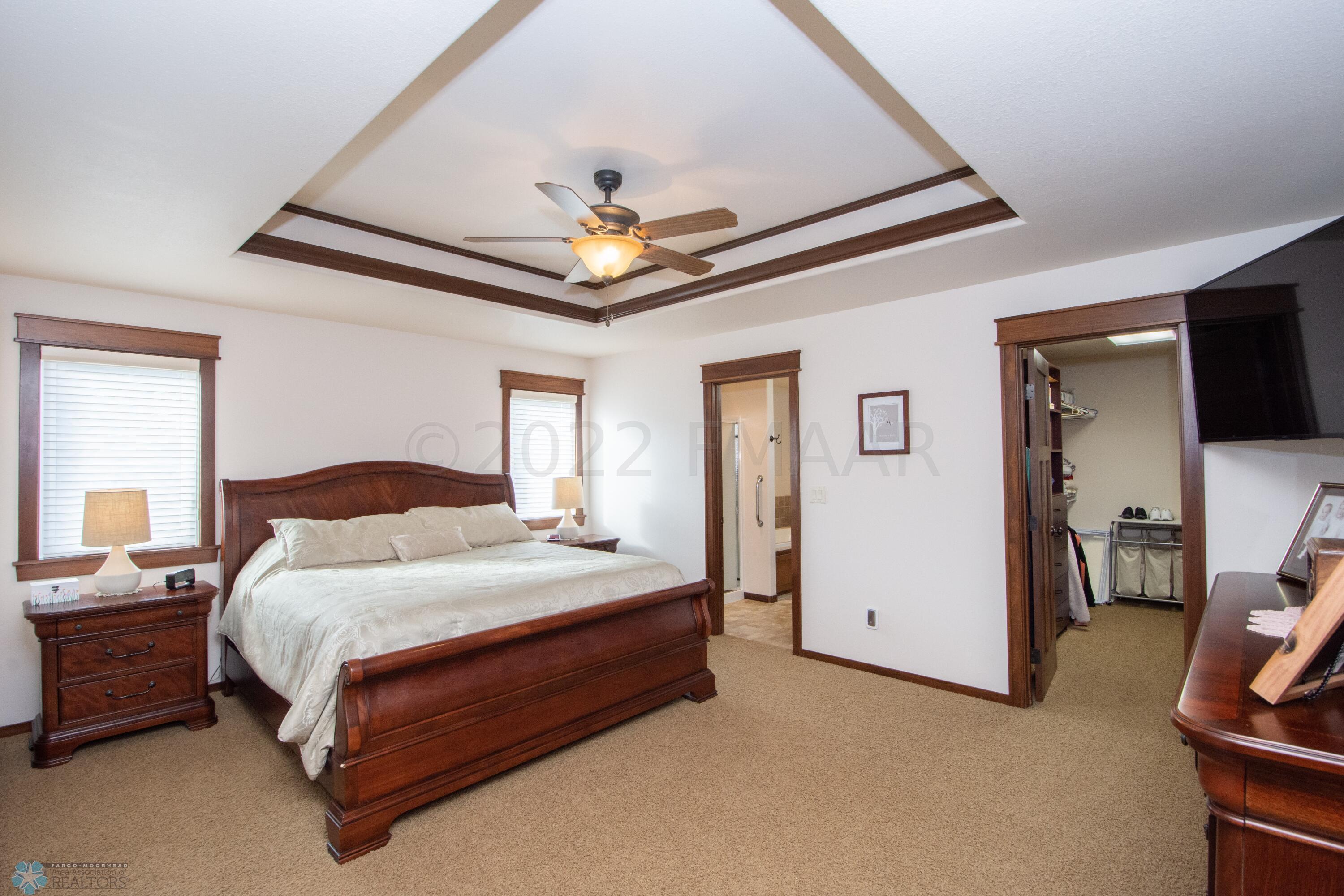 Primary Bedroom with Tray Ceiling
