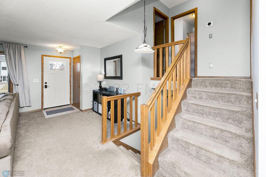 Entry & Stairs to Upper, Lower levels