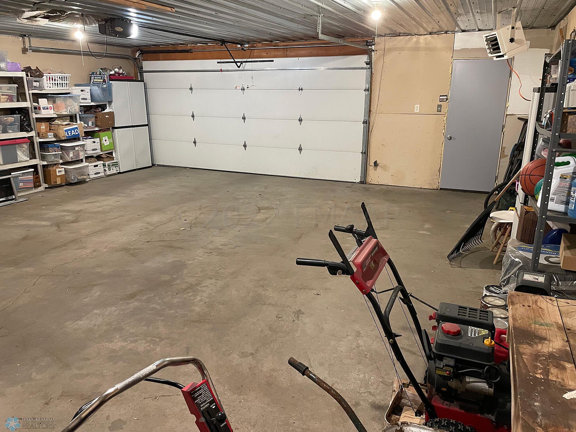 26 x 28 heated, insulated garage-interio