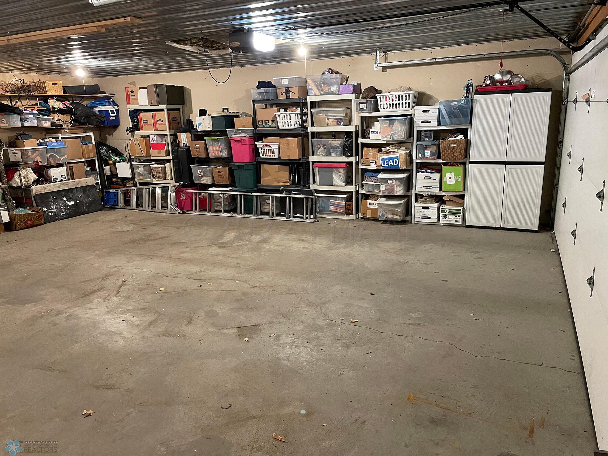 26 x 28 heated, insulated garage-interio