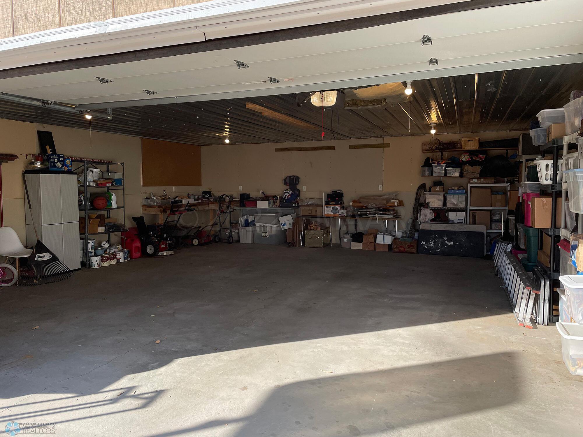 26 x 28 heated, insulated garage-interio