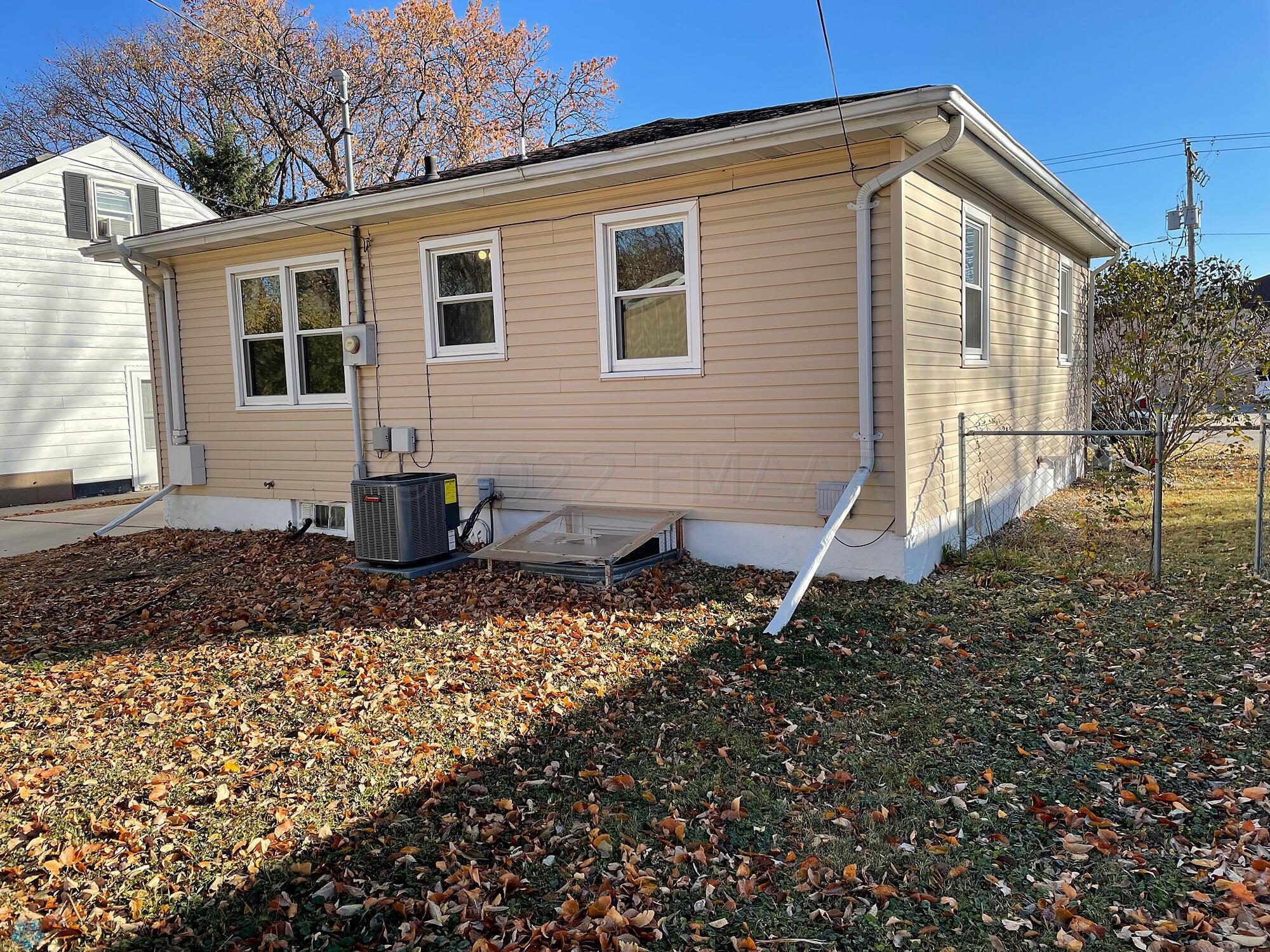 Back of house. Vinyl siding.