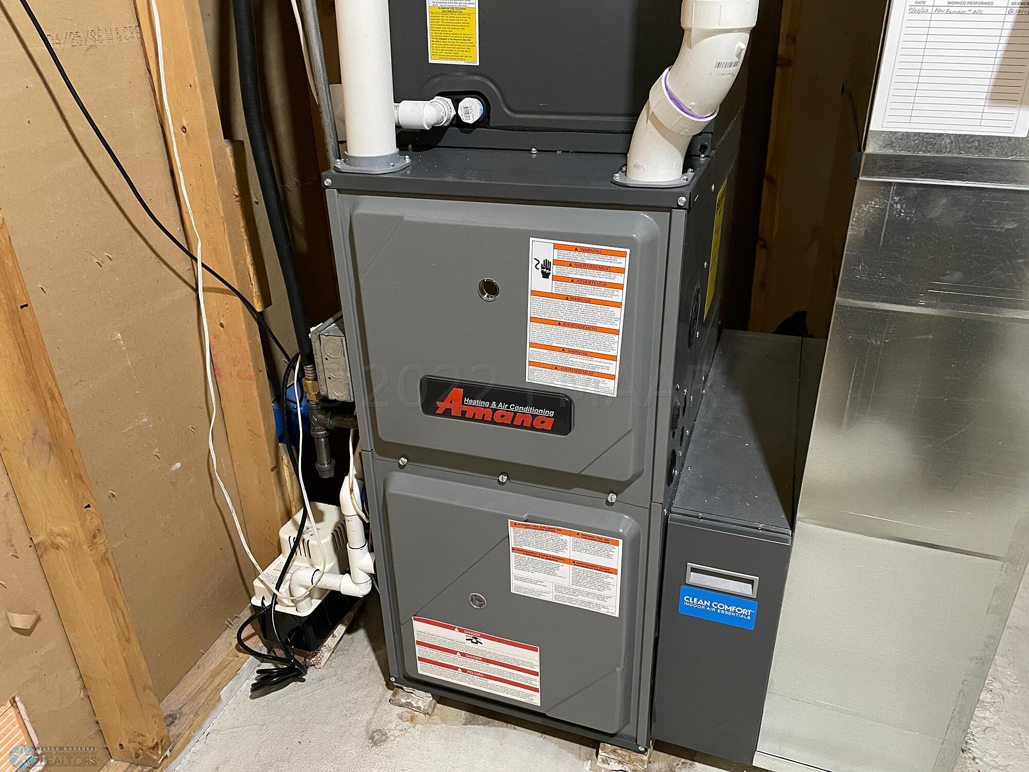 New furnace & central air June 2022