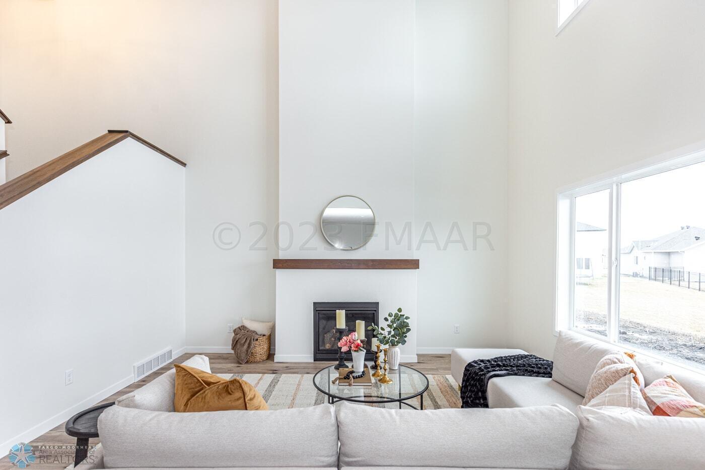 Double Volume Living Room