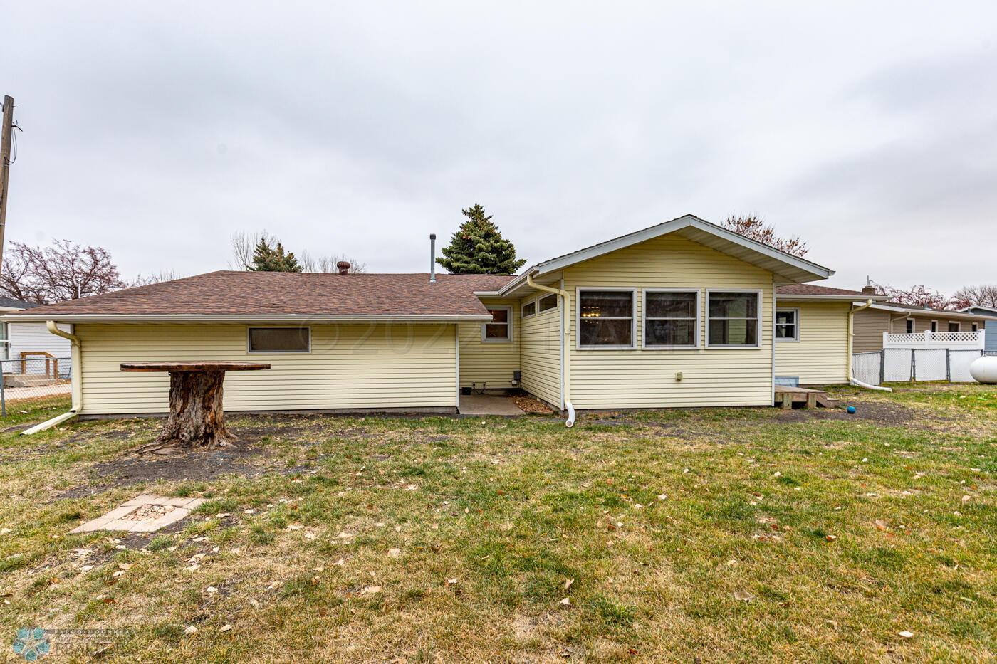 Back side of home