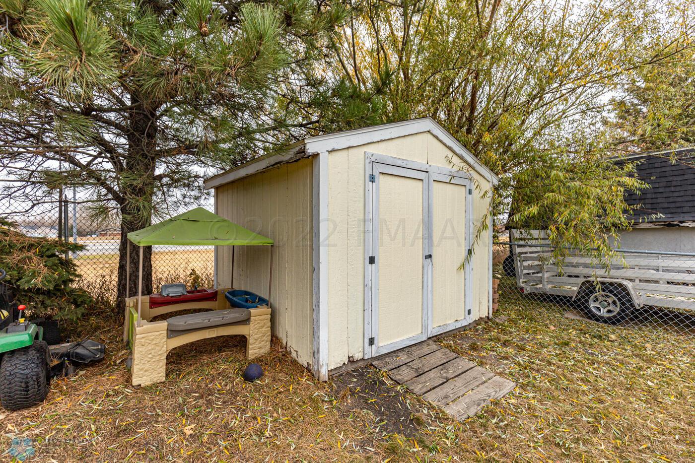 Shed in back yard