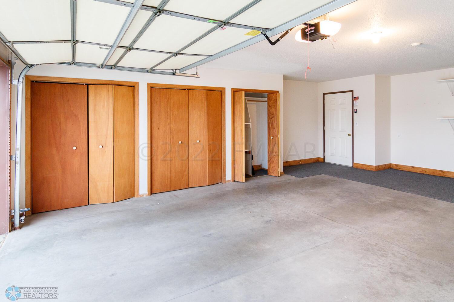 Garage with ample storage