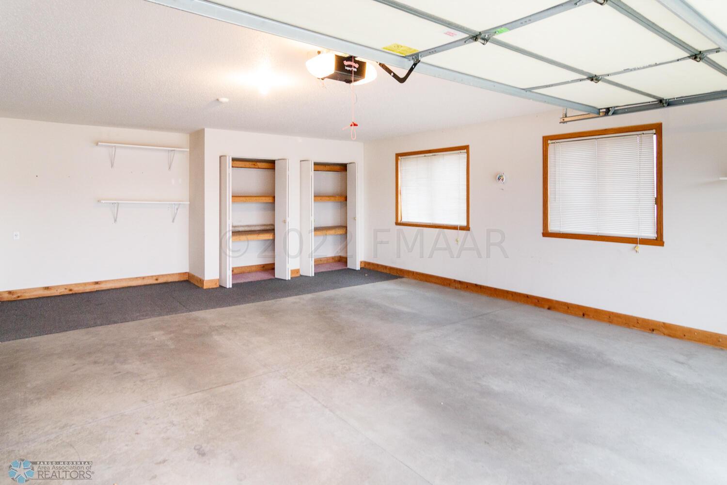Garage with ample storage