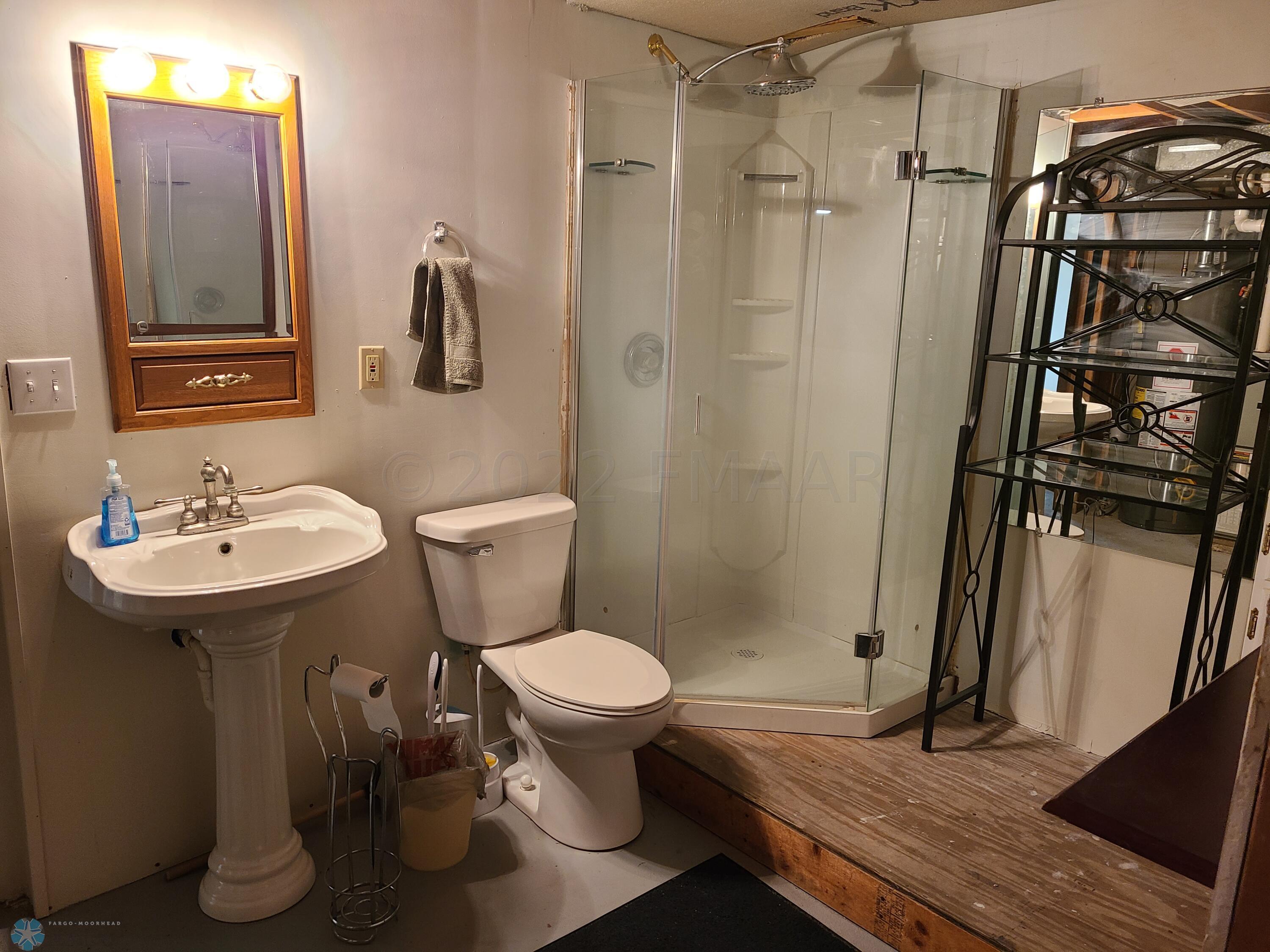 Basement bathroom