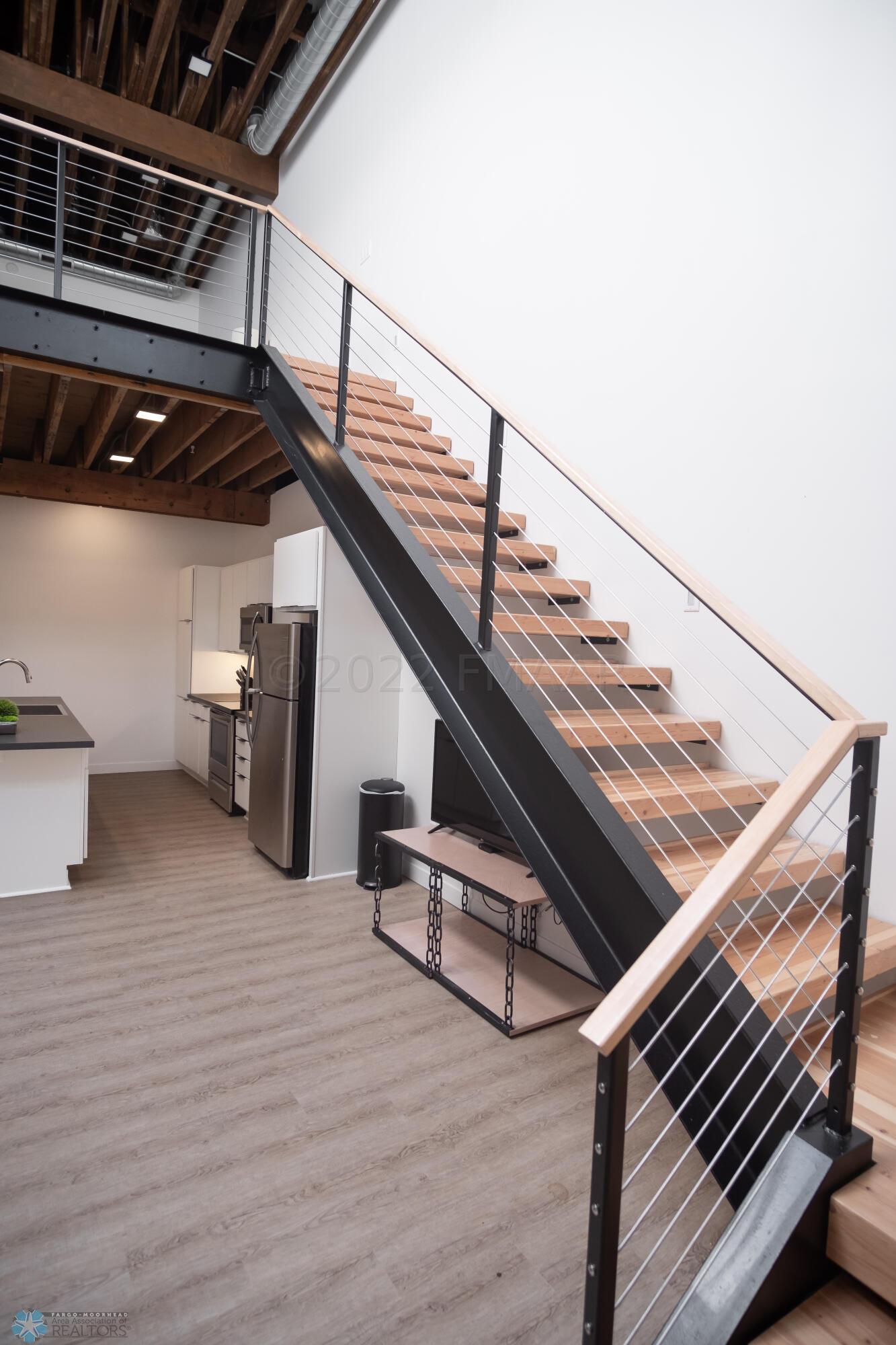 Stairs to Lofted Bedroom
