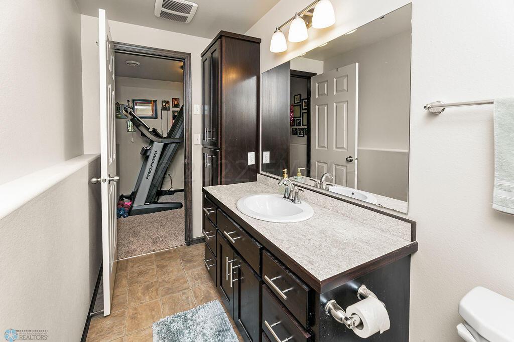 Lower level bath