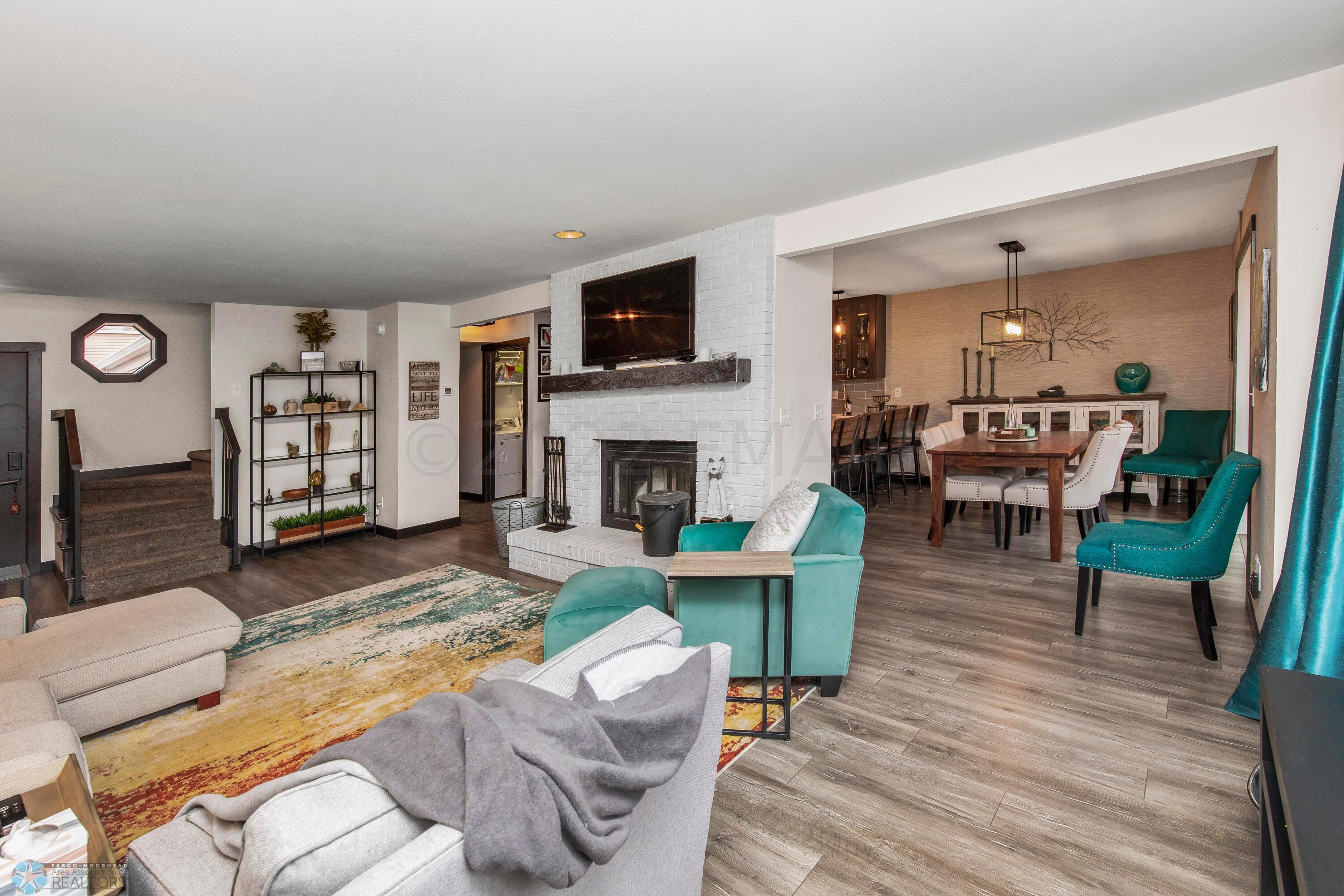 Opened up floor plan