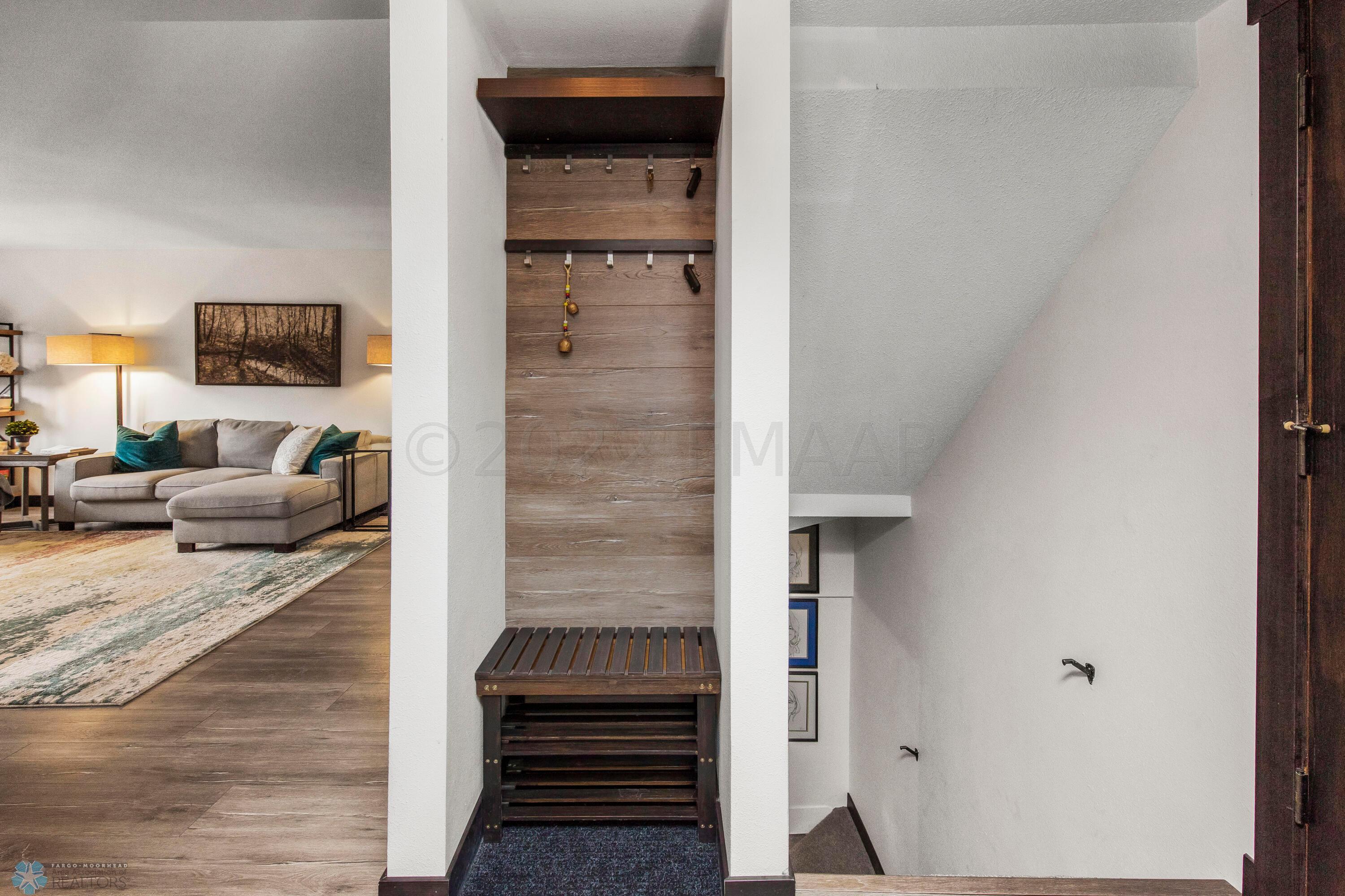 Coat & shoe open closet
