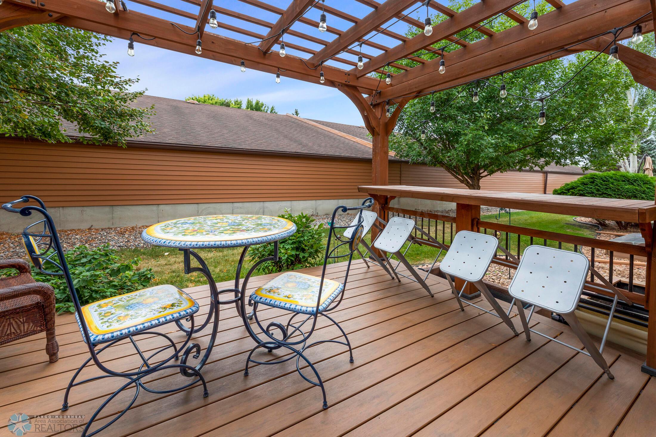South facing private deck