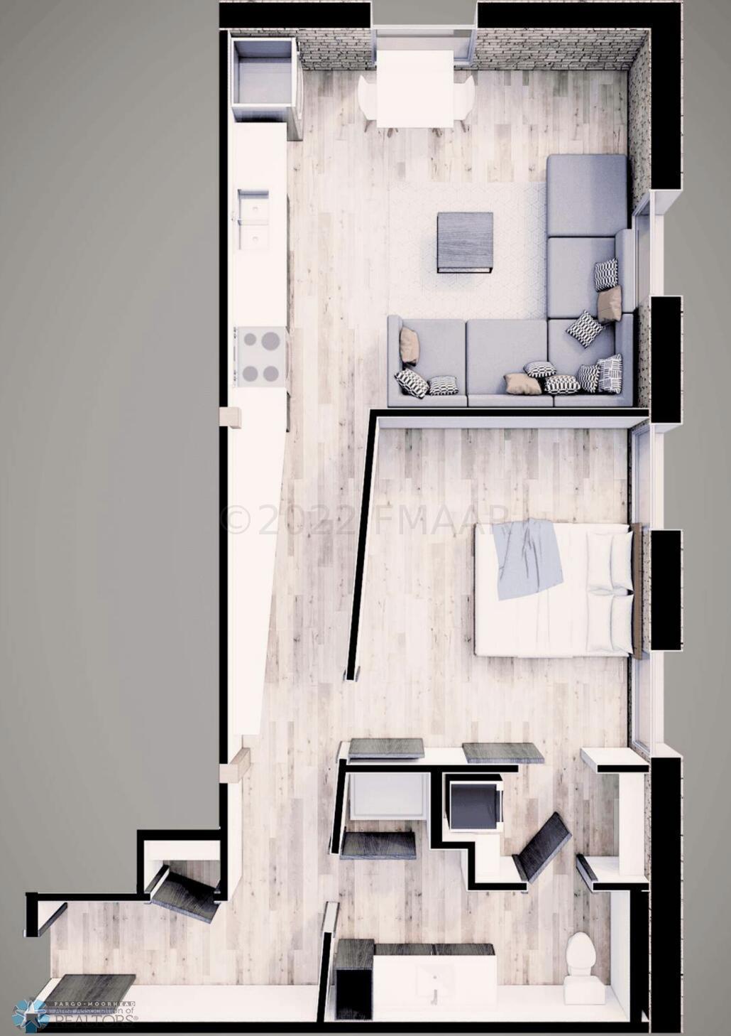 Dollhouse view floor plan veiw