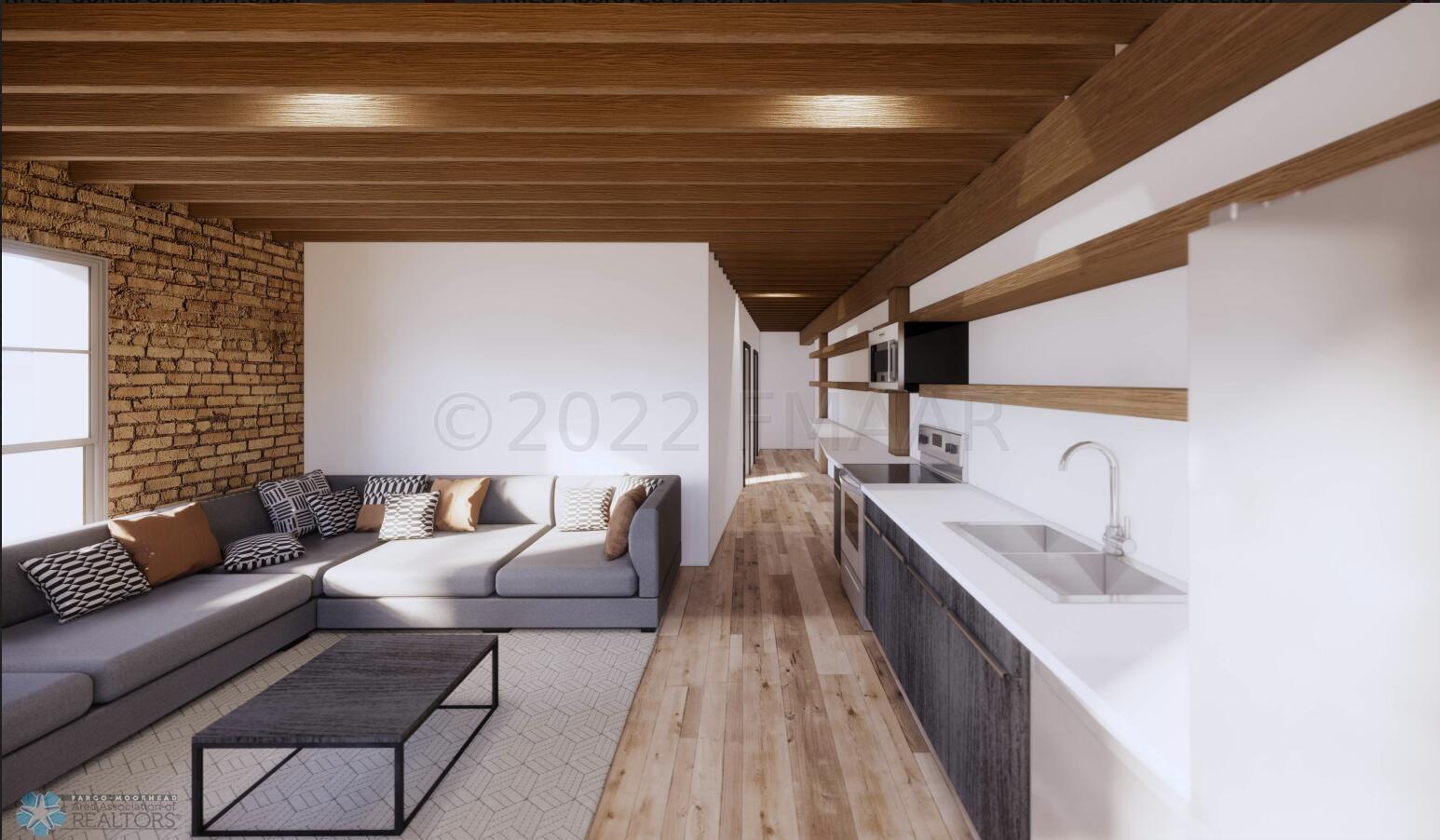 Living room and Kitchen