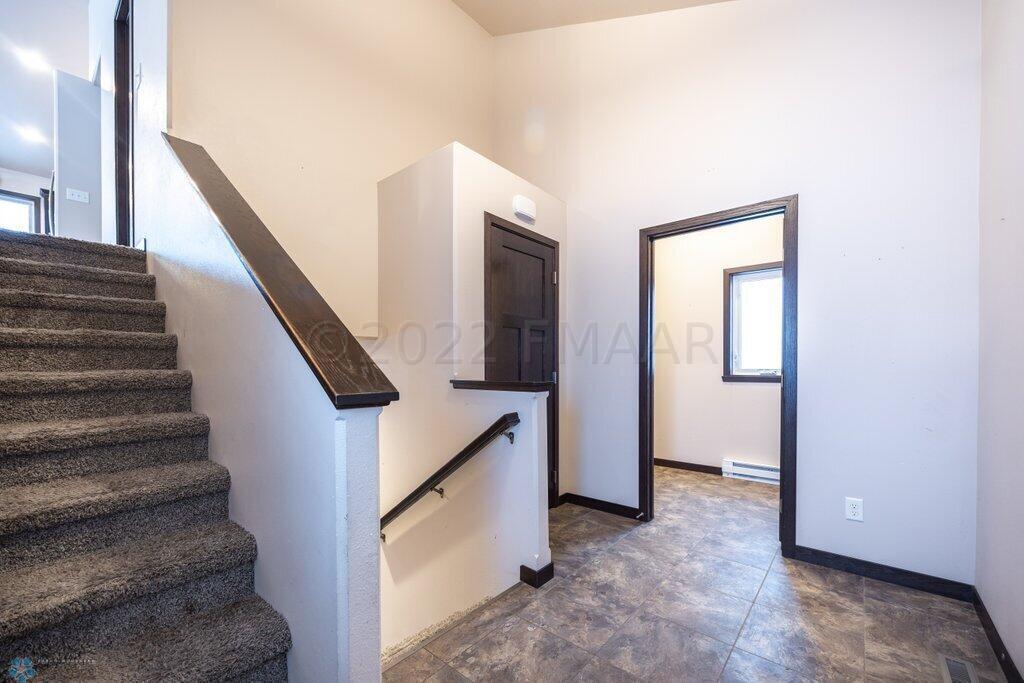 Foyer looking into laundry