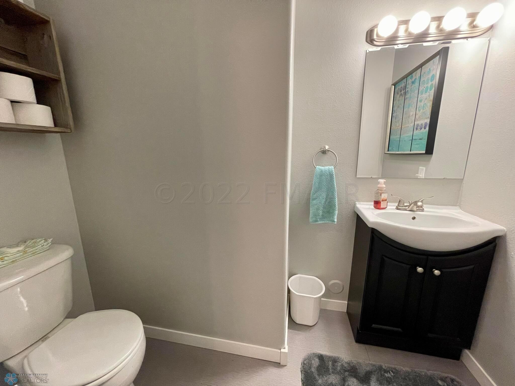Main floor half bath.