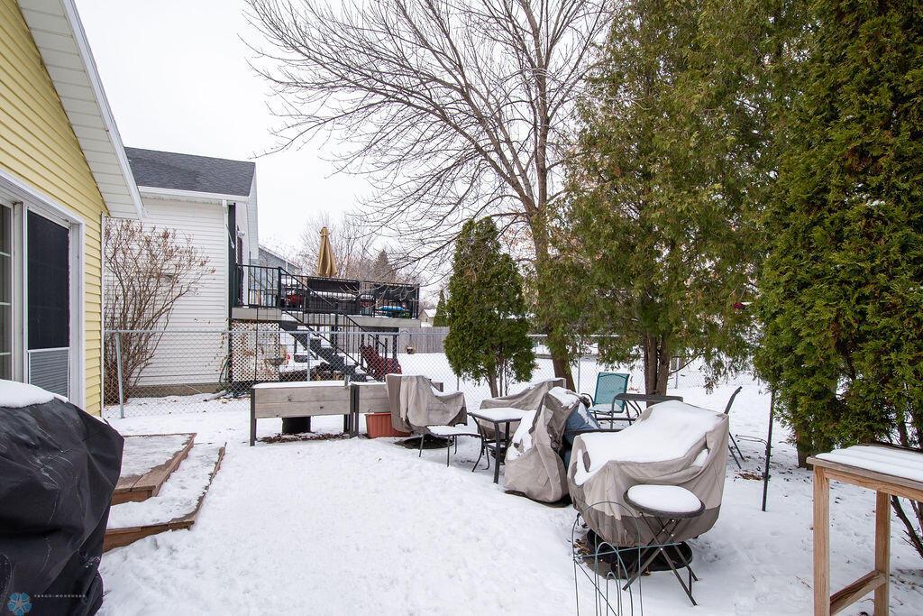 updated patio and landscaping