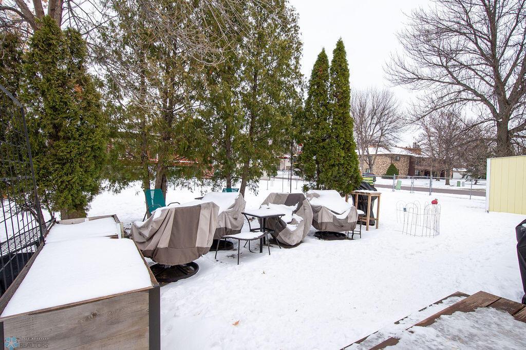 updated patio and landscaping