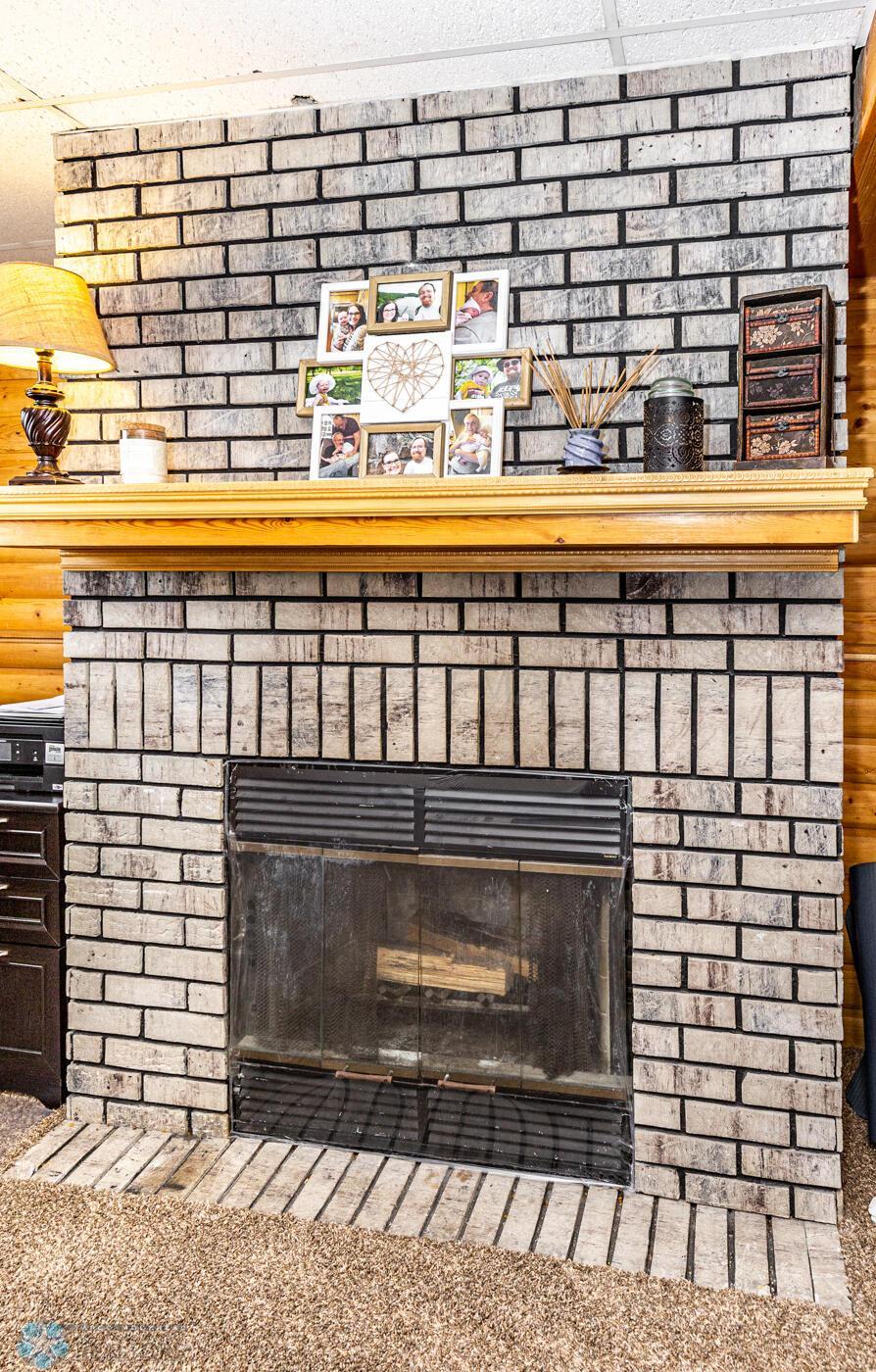 Brick Fireplace