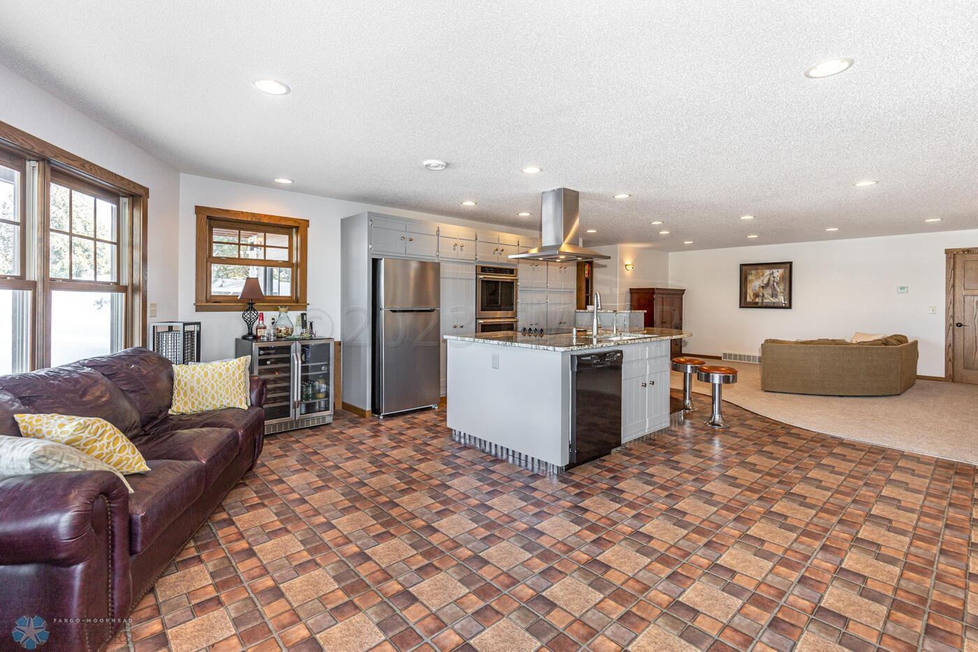 Lower level family room/kitchen