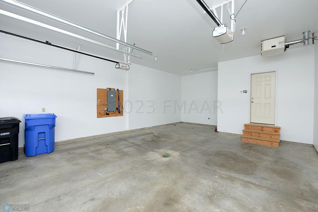 Finished Garage with Floor Drain