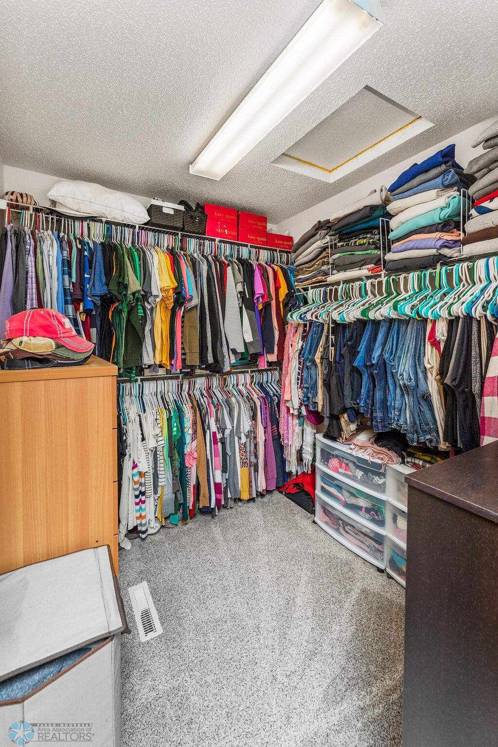 Large walk in closet