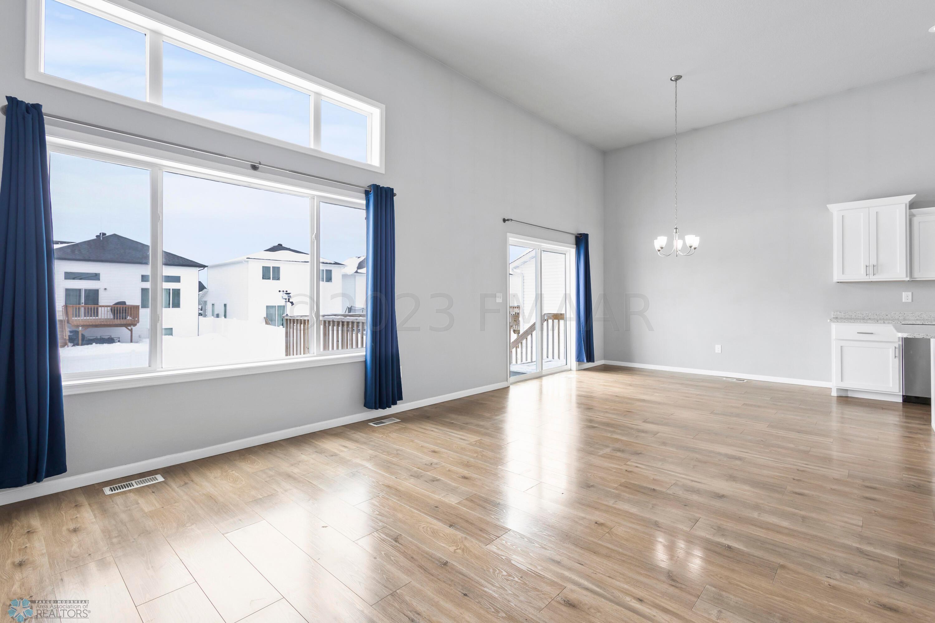 Living and dining room from stairs
