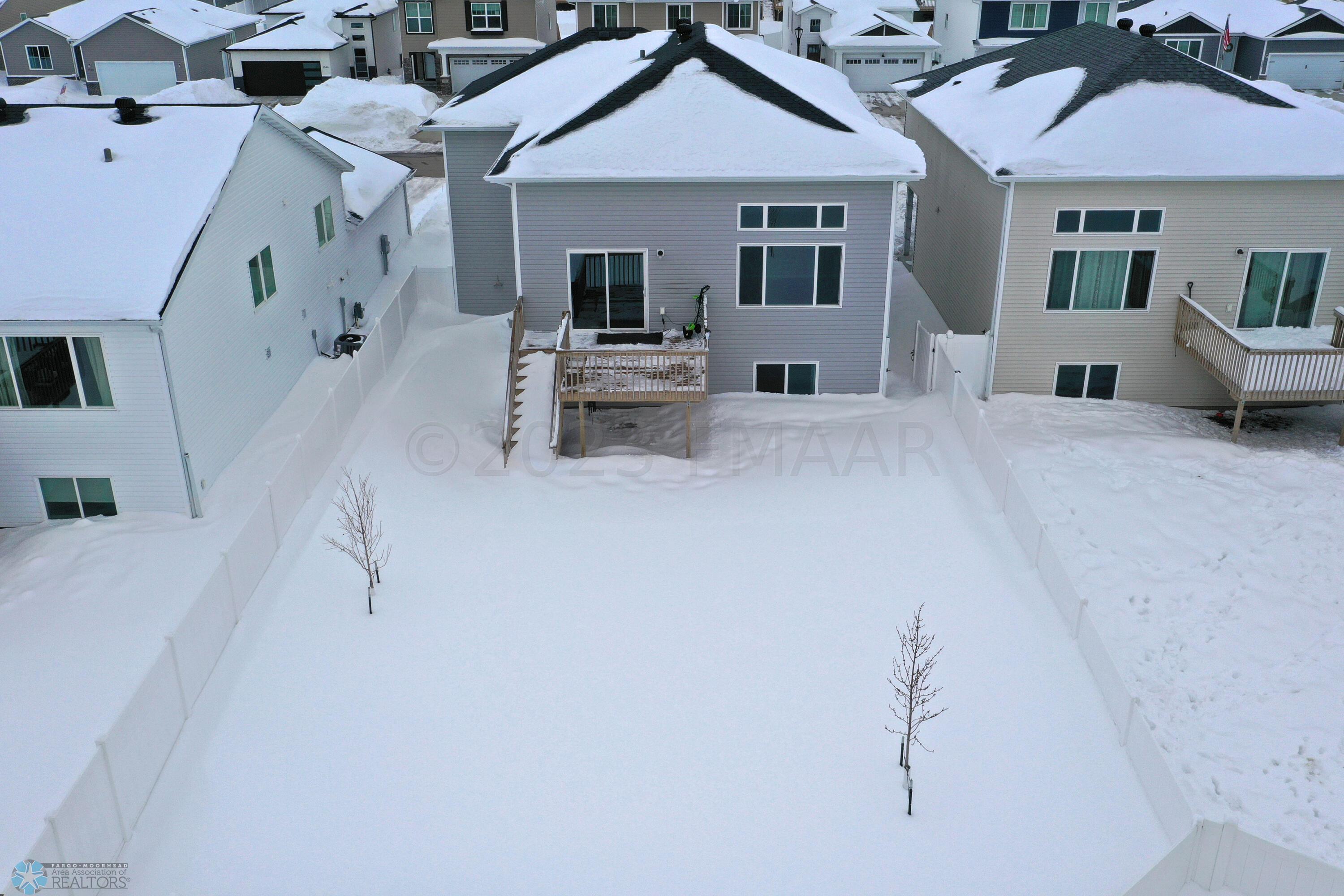 Arial of back yard