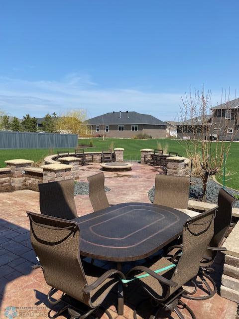 Patio with amazing view!