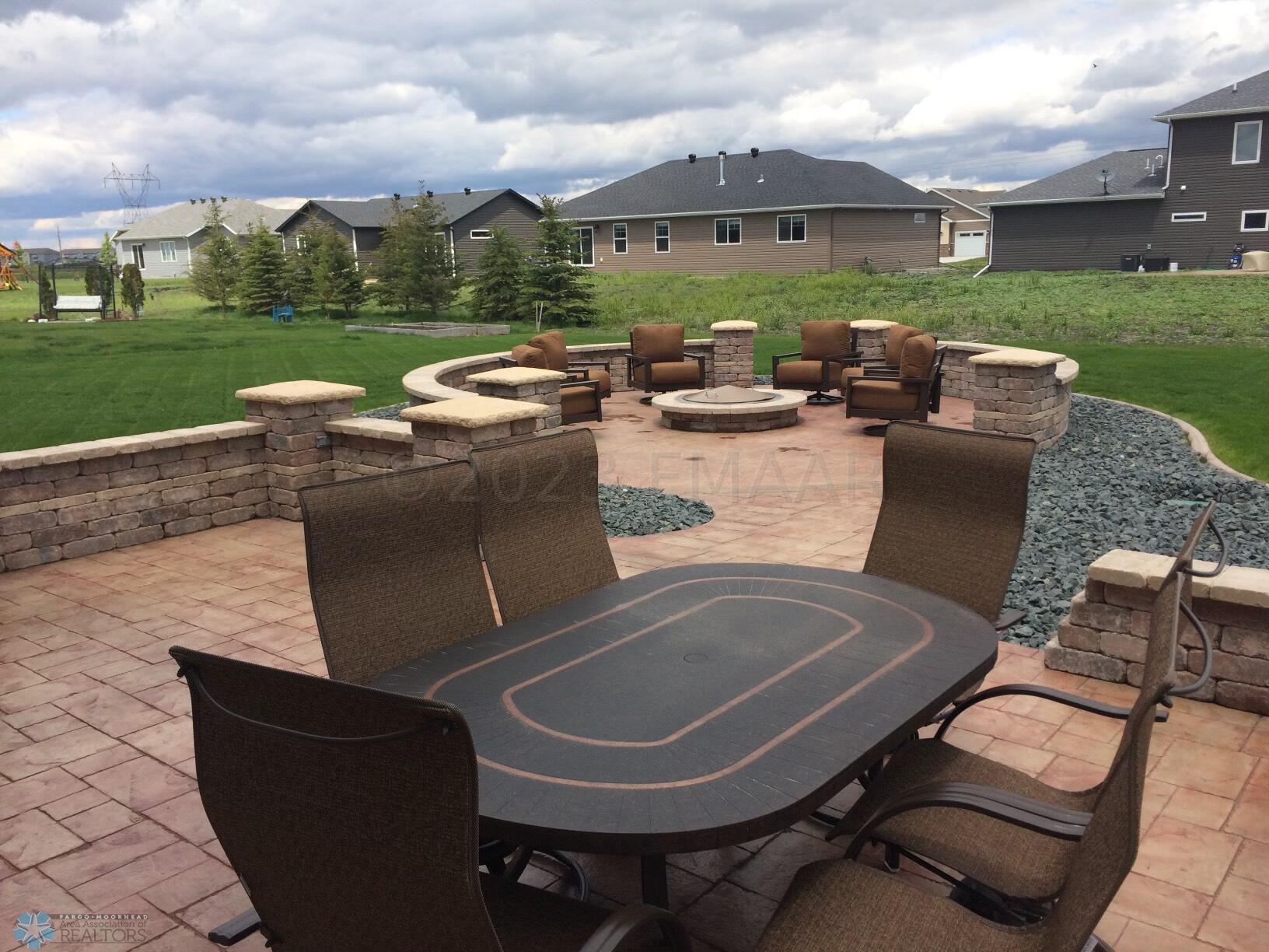 Patio area with fire pit