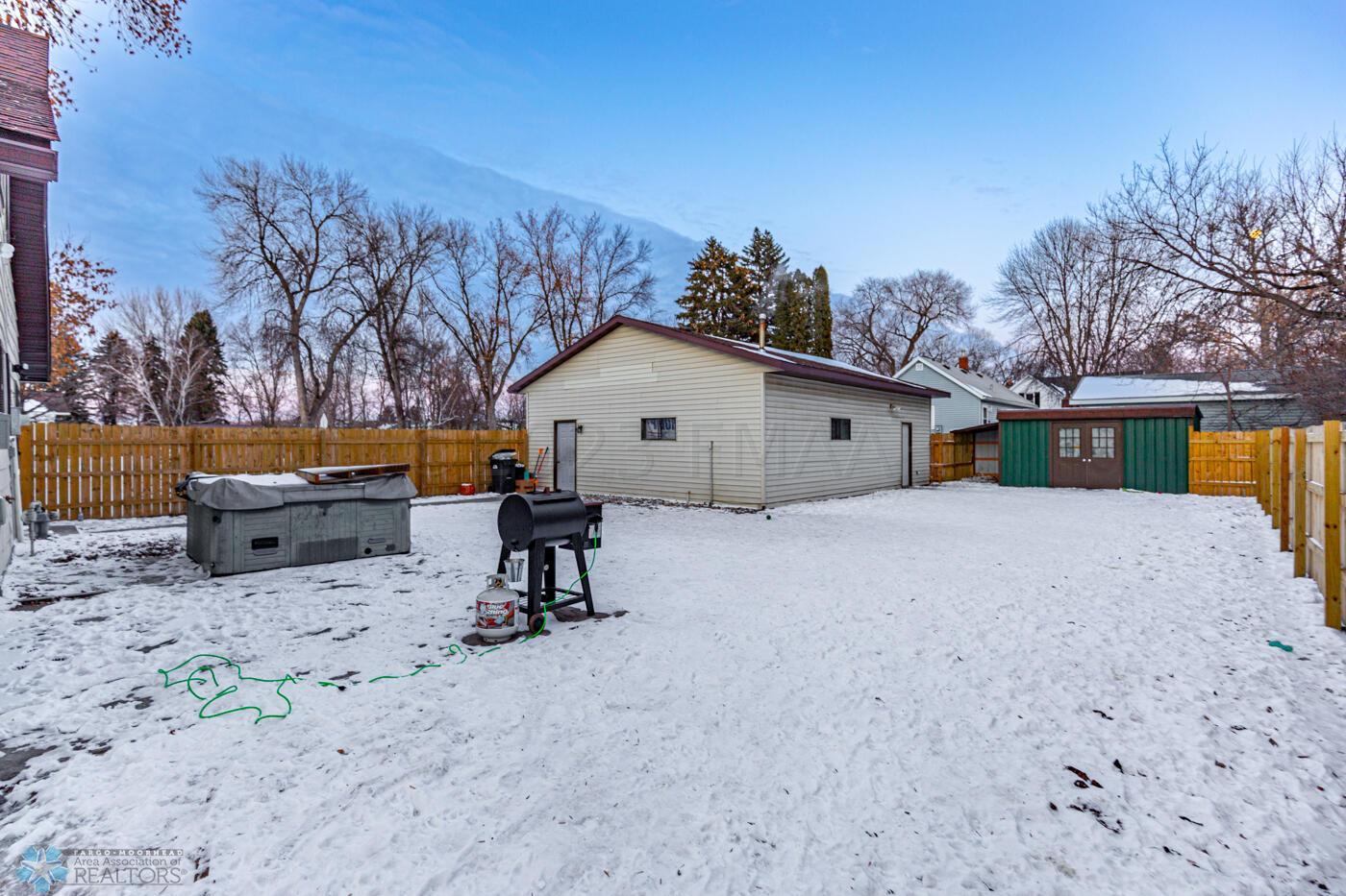 Shed and Fenced Back Yard