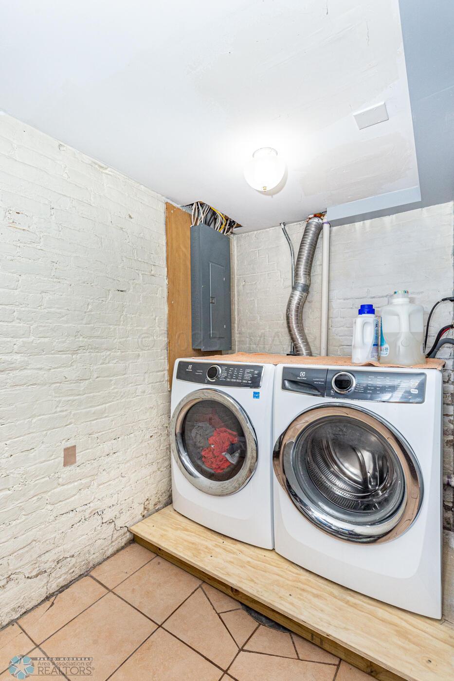 Basement laundry
