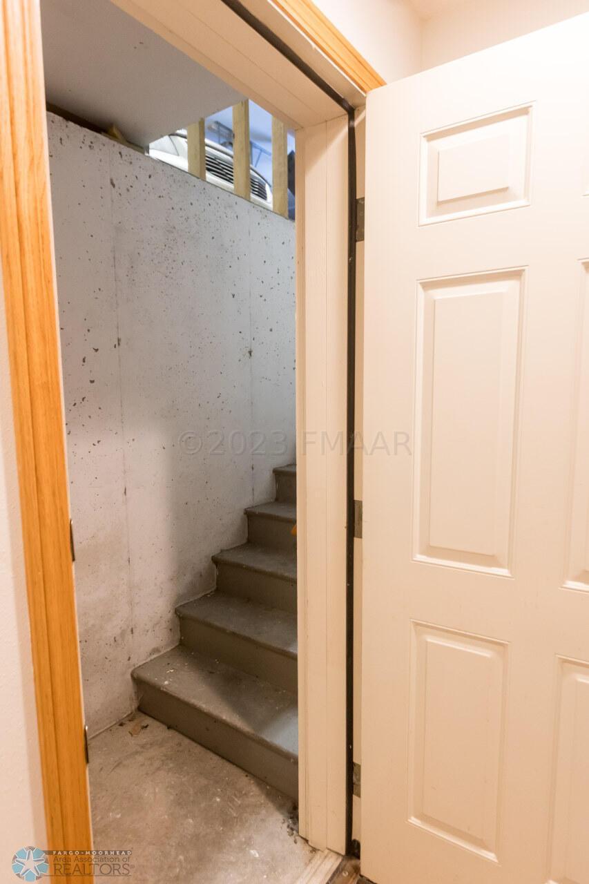 Stairs to garage