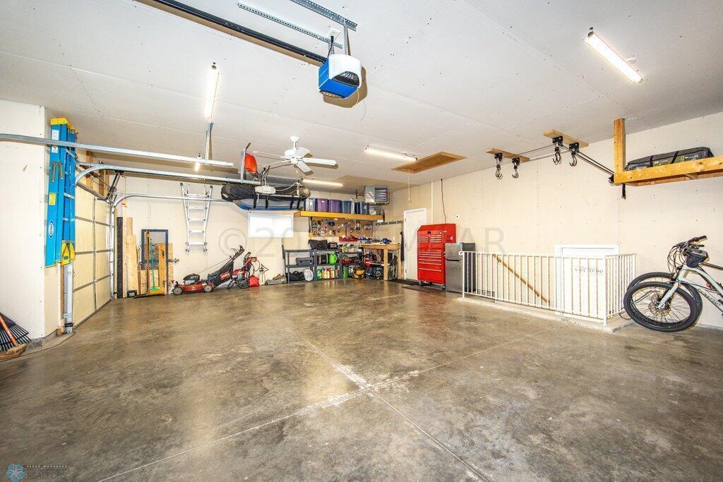 garage stairs to LL