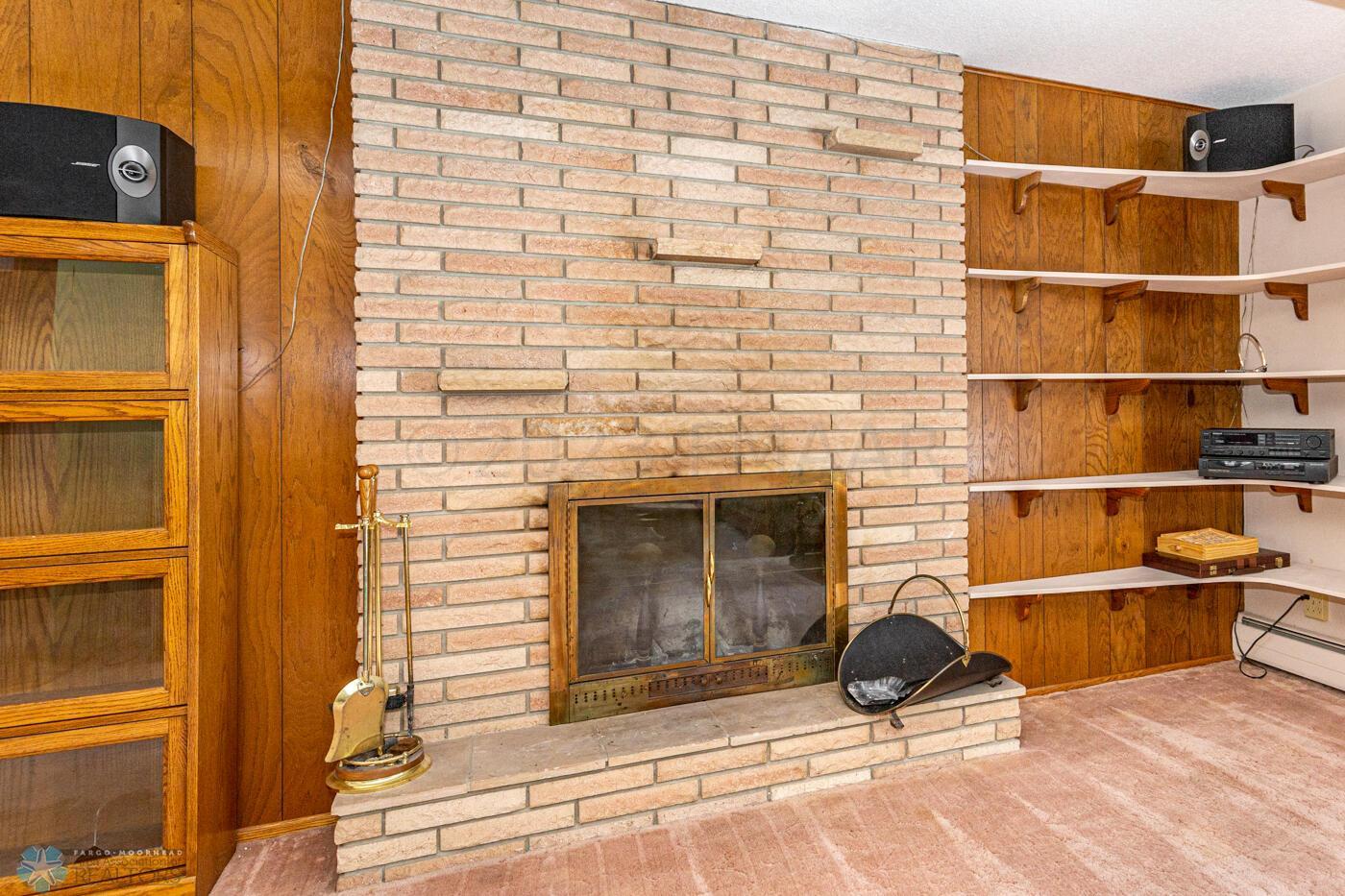 Wood Burning Fireplace