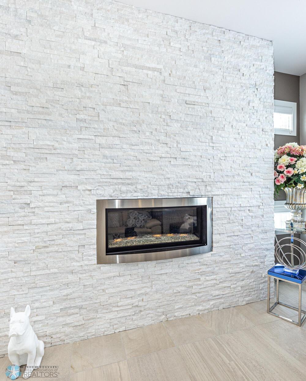 Gas Fireplace Stone Detail