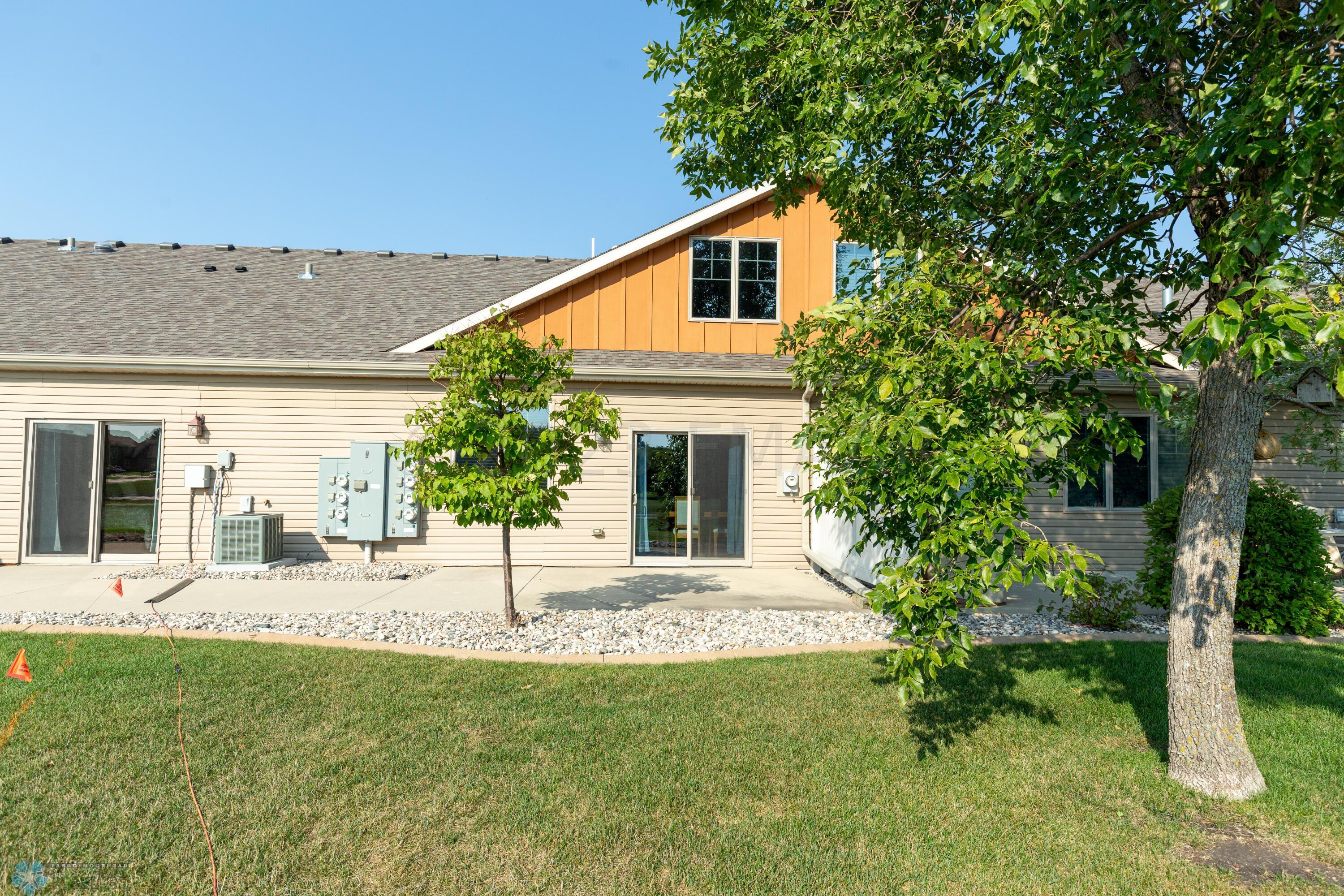 Large Patio spans to both patio doors