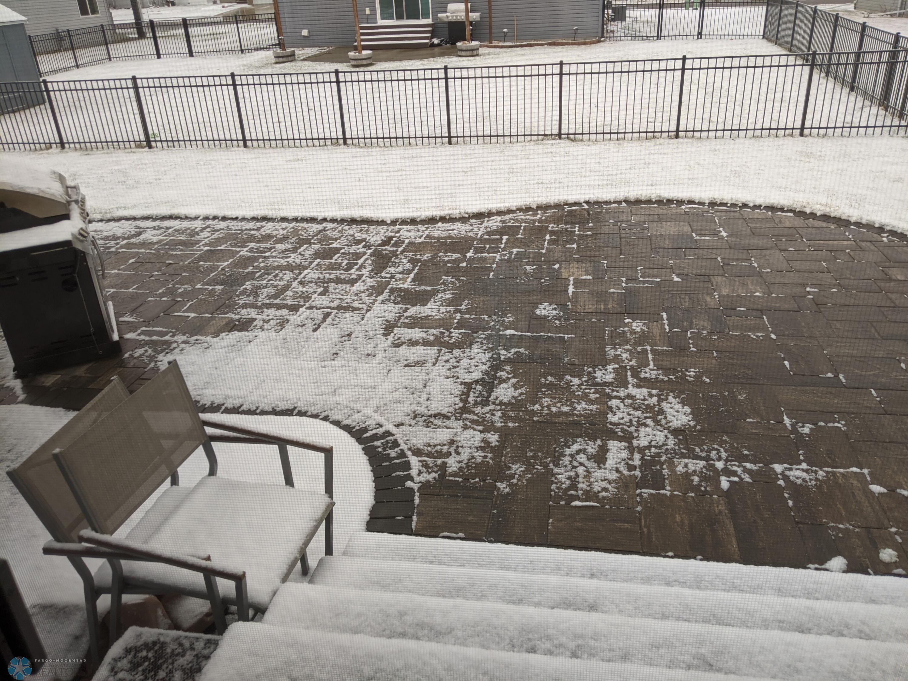 Exterior paver patio