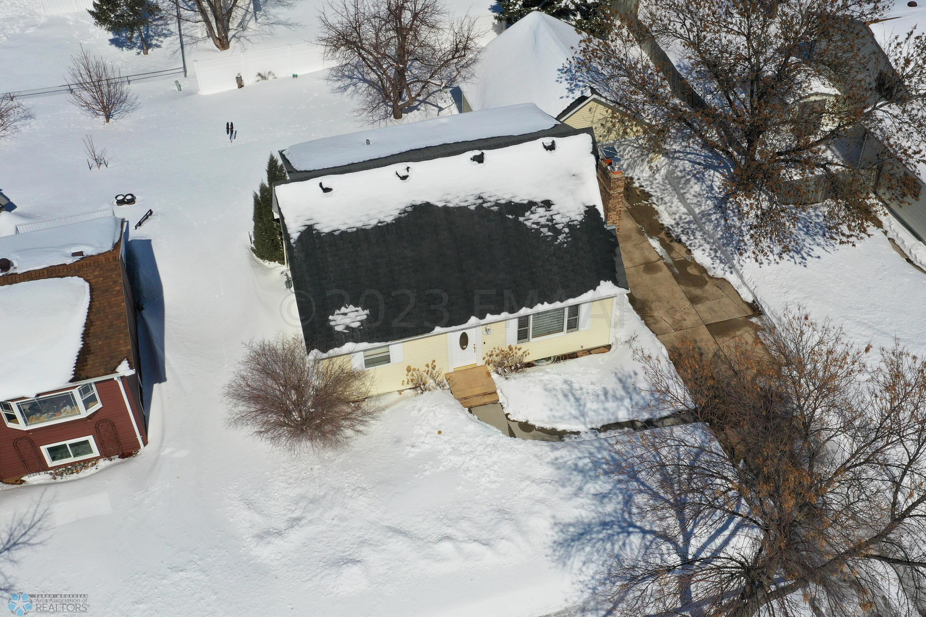 Arial view front of home