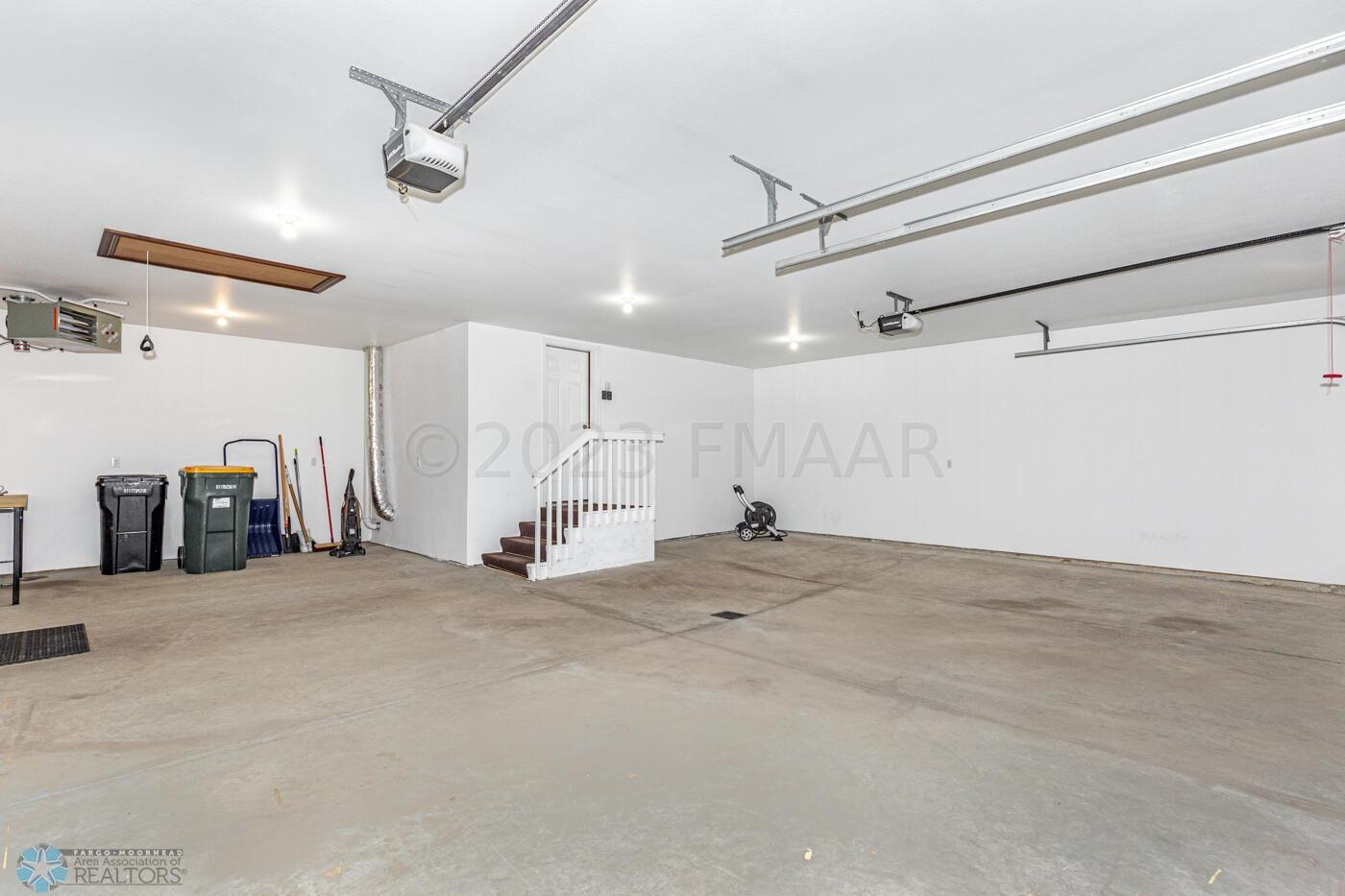 Finished garage