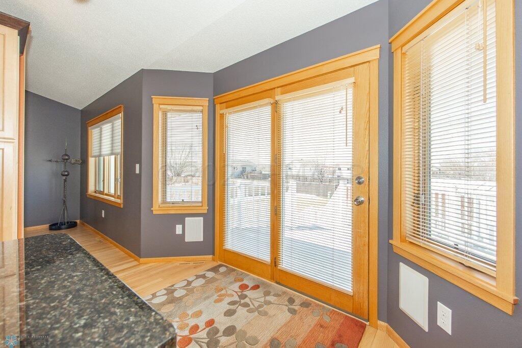 Rear patio door