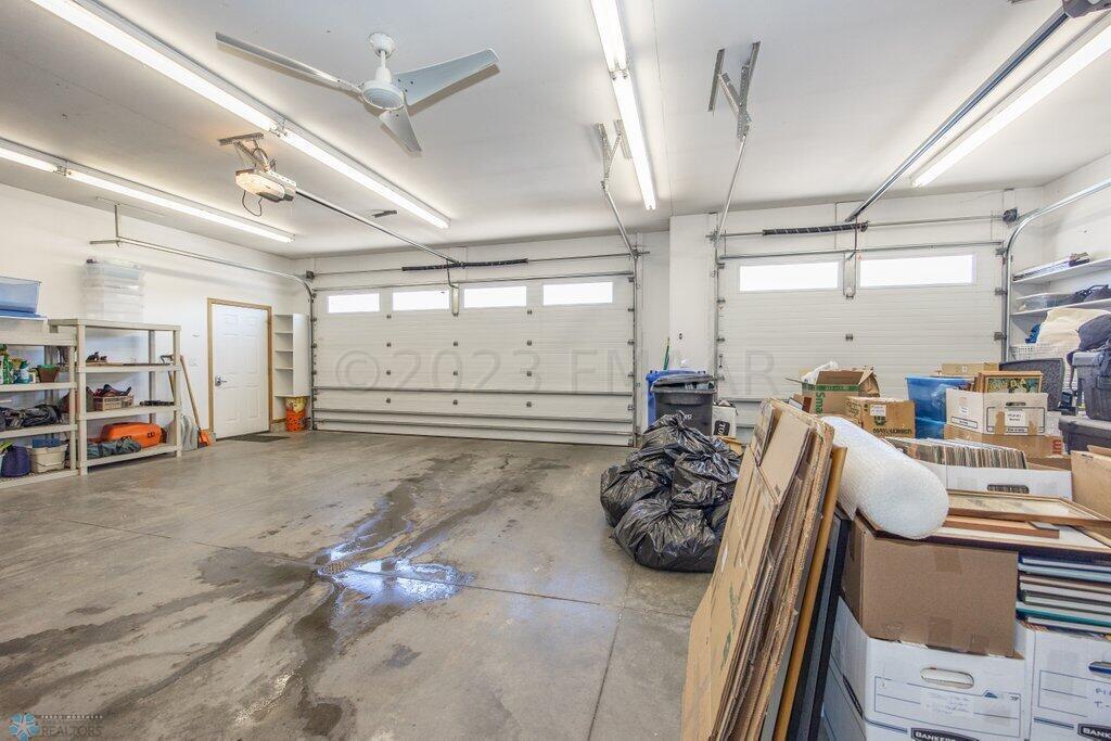 Triple stall heated garage