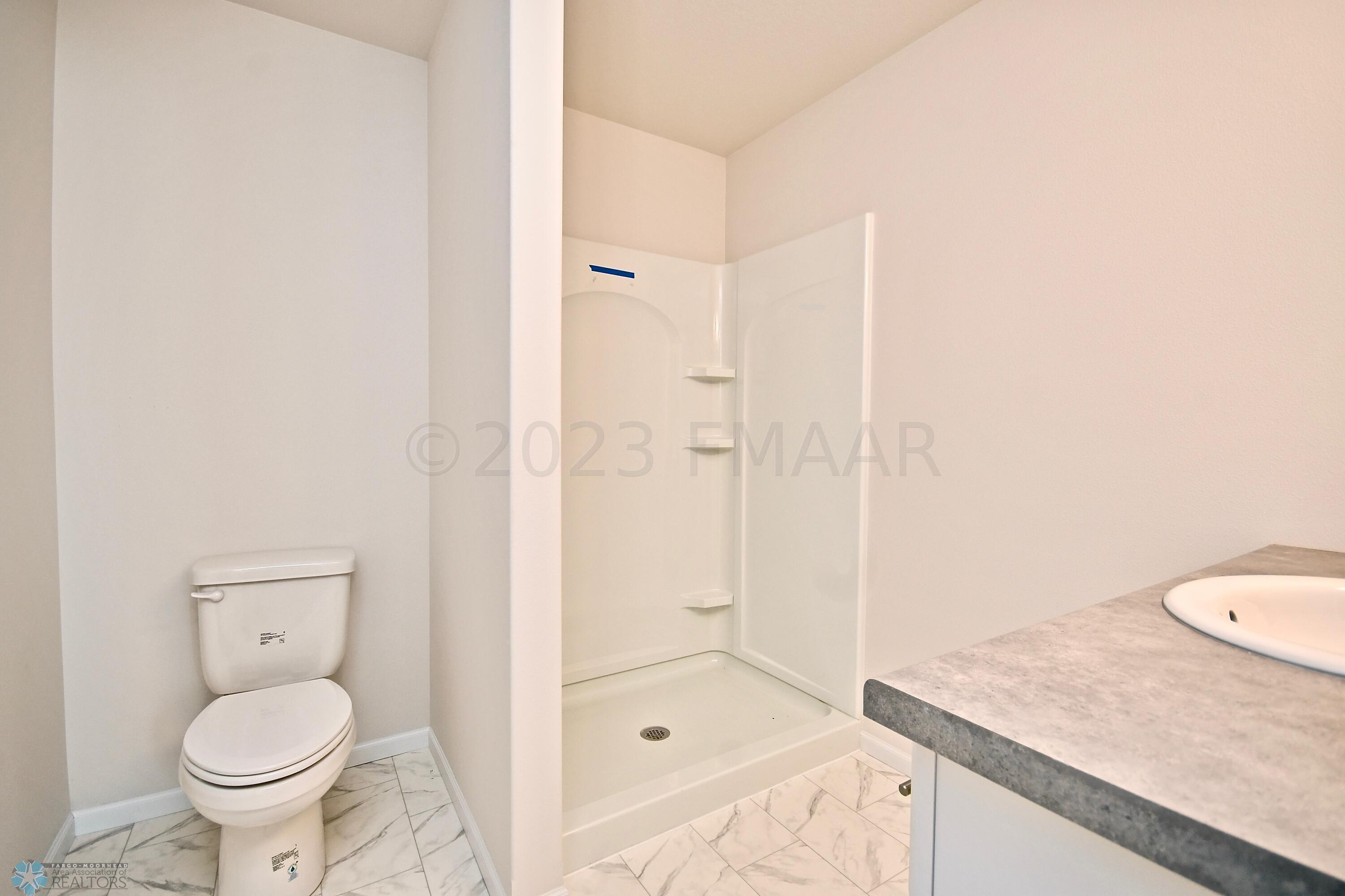 Lower level 3/4 bath