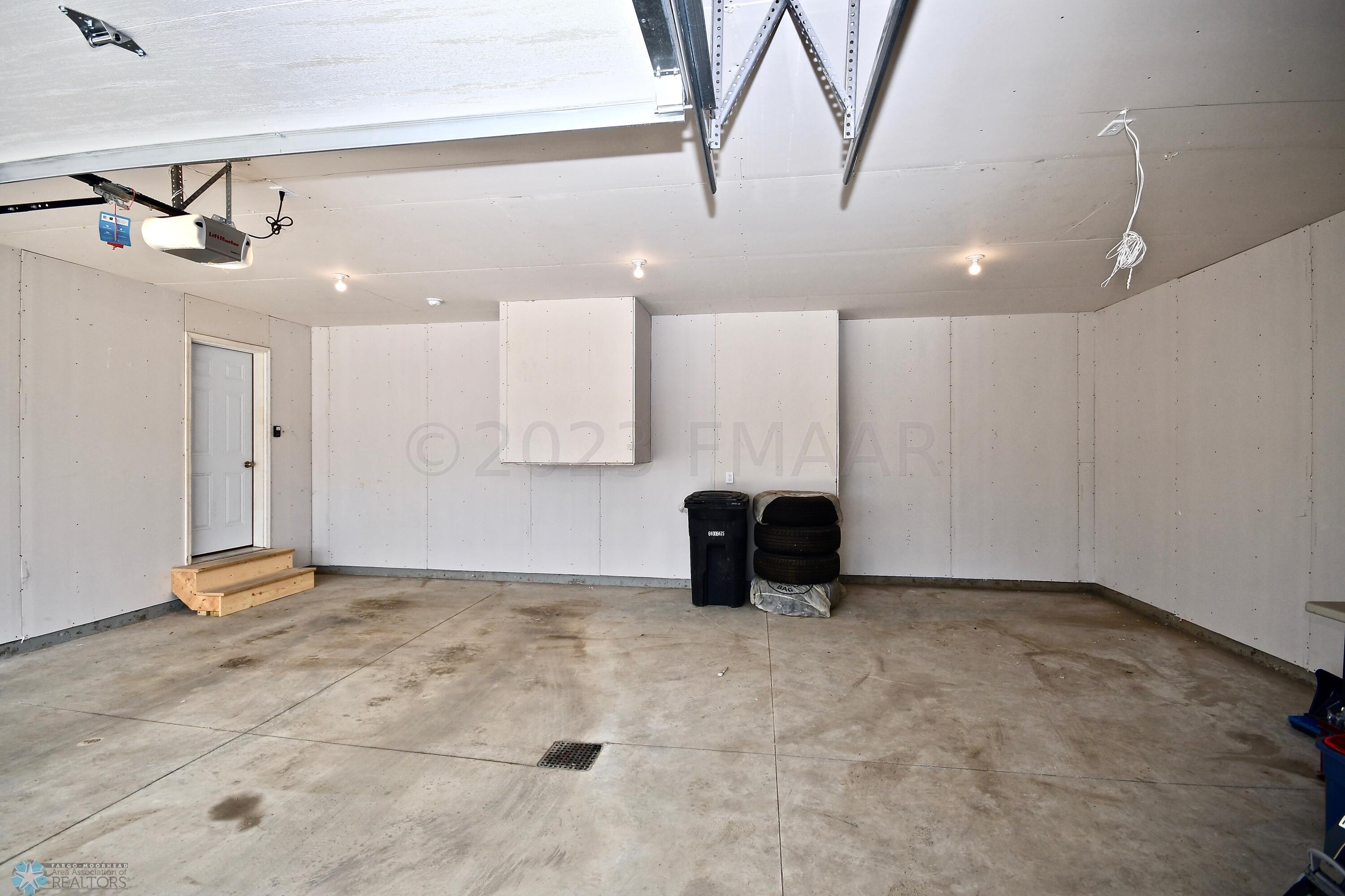 Finished 3 stall garage