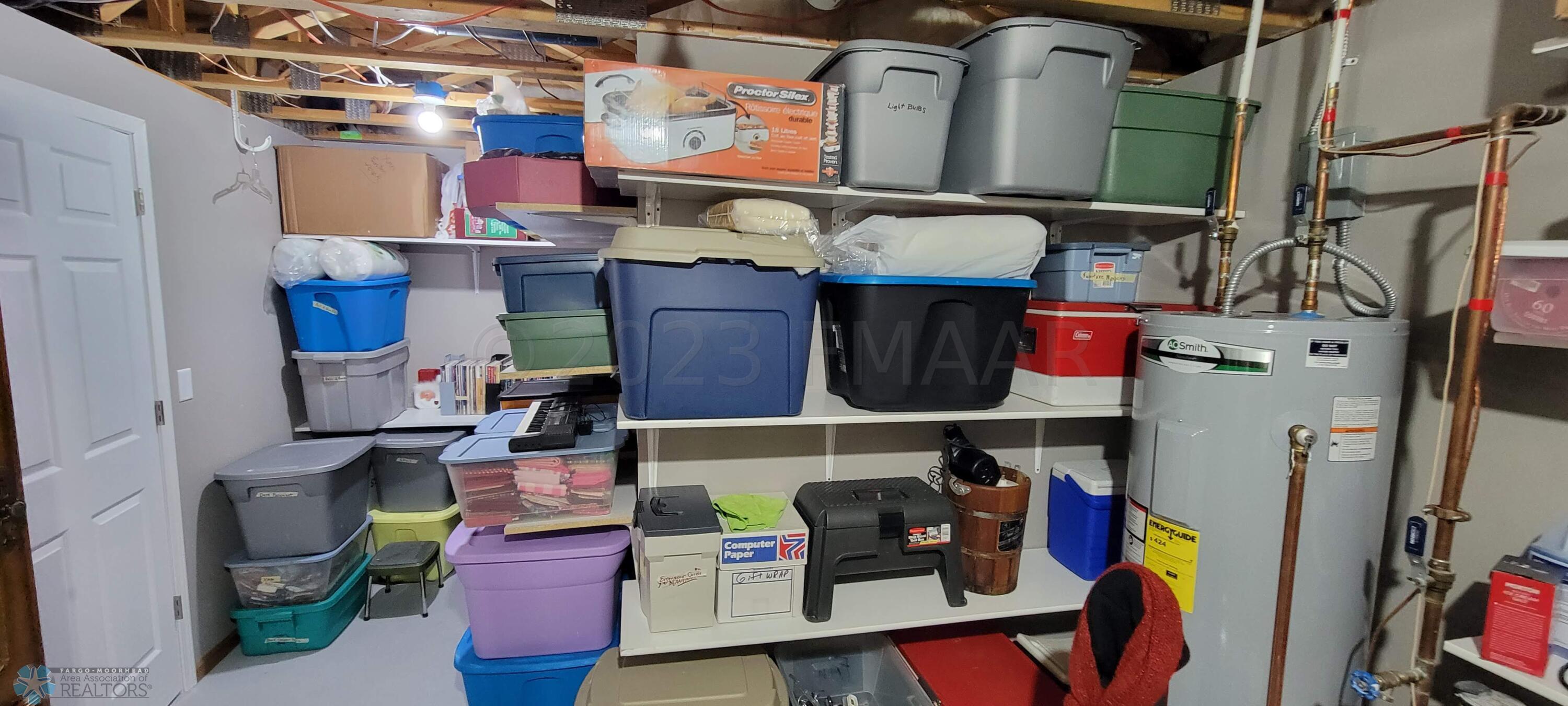 bsmt. storage